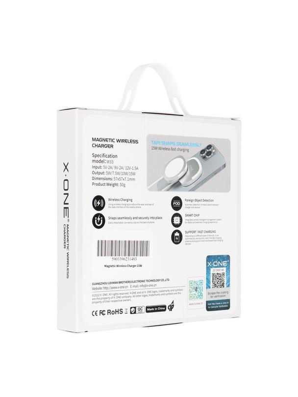 Ładowarka Bezprzewodowa X-ONE kompatybilna z Magsafe 15W