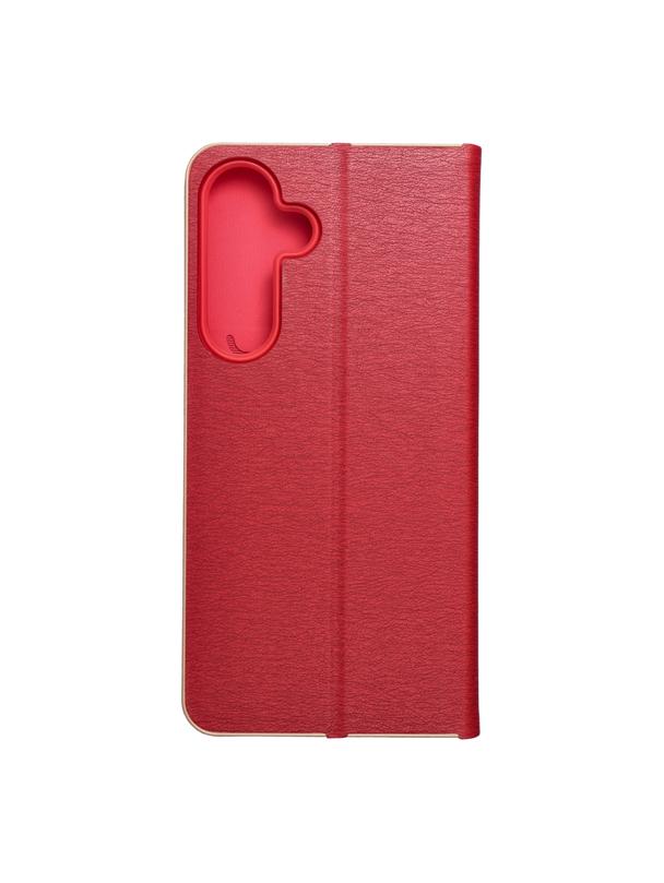 Kabura LUNA Book Gold do SAMSUNG S25 Plus czerwony