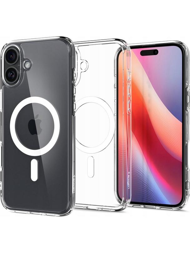 SPIGEN futerał ULTRA HYBRID MAG kompatybilny z MagSafe do IPHONE 16 Plus white