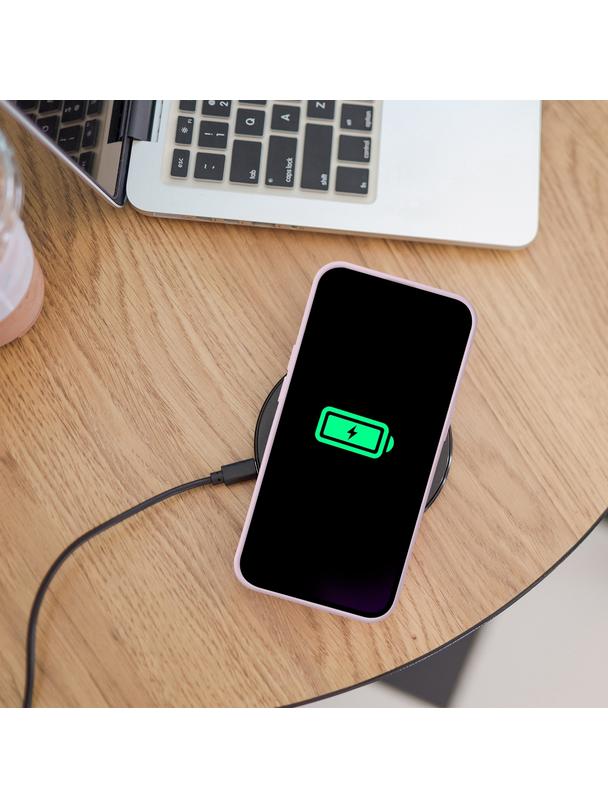 Futerał SILICONE MAG COVER kompatybilny z MagSafe do IPHONE 12 Pro różowy