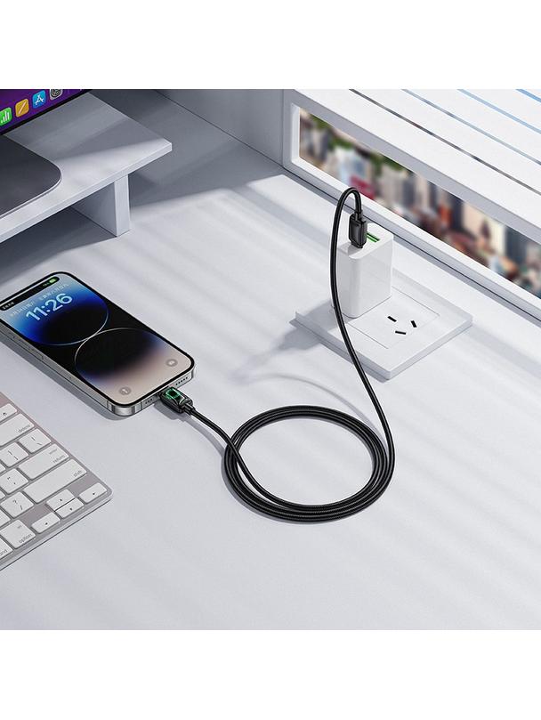 Kabel USB C do Lightning Hoco PD 30W 1,2 m z LCD U146 czarny