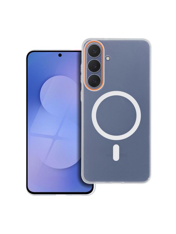 Futerał GO ORANGE kompatybilny z MagSafe do SAMSUNG A56 transparentny