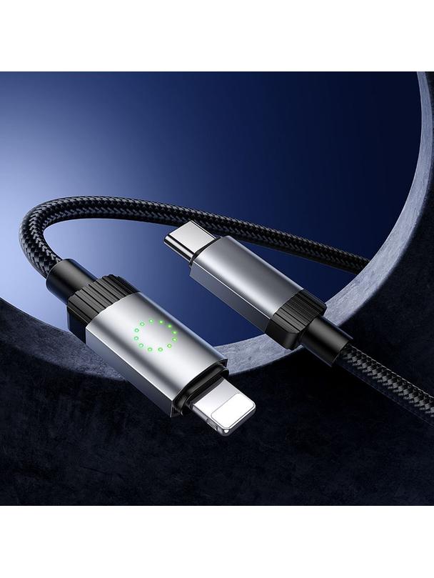 Kabel USB C do Lightning Hoco PD 27W 1 m X117 czarny