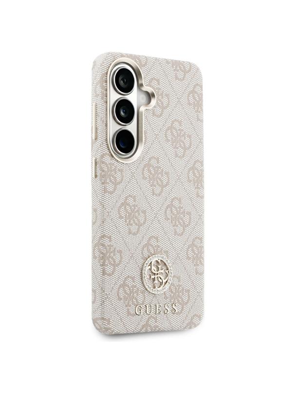 GUESS futerał do SAMSUNG S26 GUHMS26SP4GRMDEP (4G Rhinestone Round Logo MagSafe) różowy