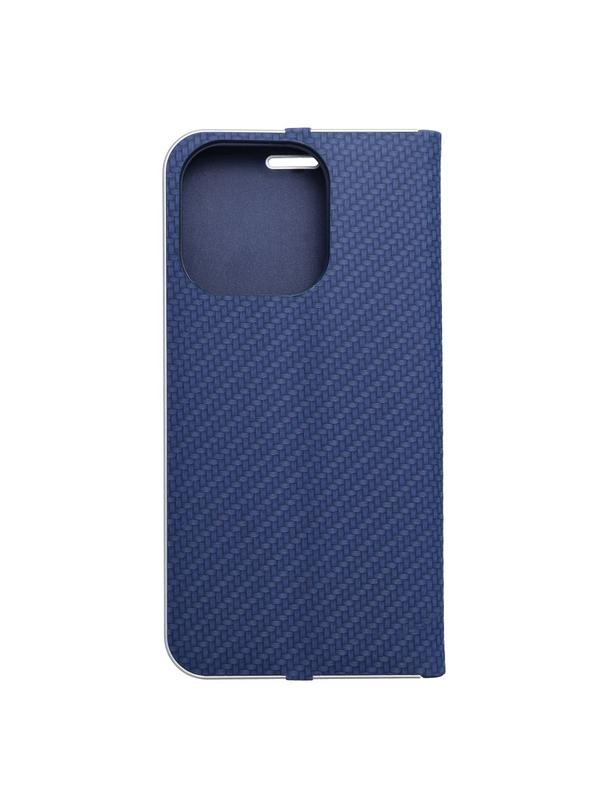 Kabura LUNA Book Carbon do IPHONE 16 Pro niebieski