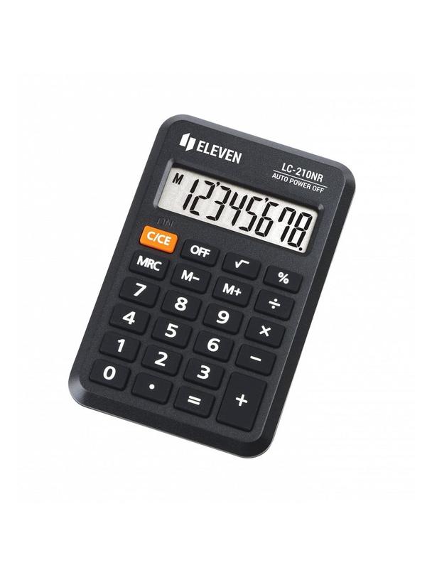 ELEVEN kalkulator kieszonkowy LC-210NR czarny