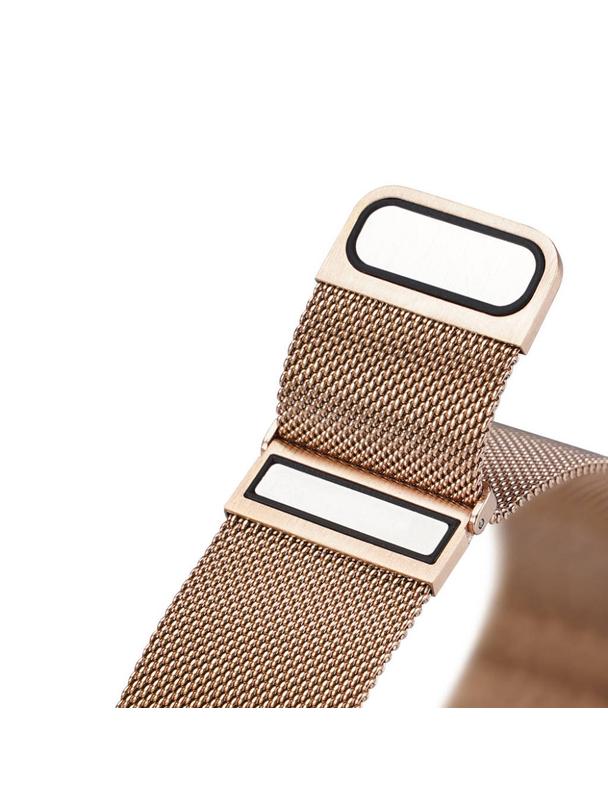 DUX DUCIS pasek MILANESE magnetyczny ze stali nierdzewnej 22 mm złoty