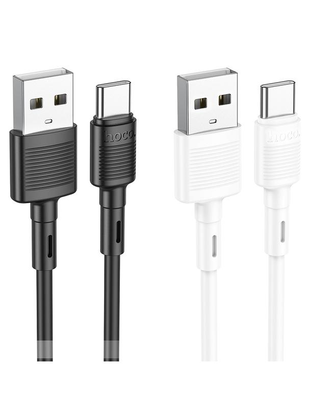 Kabel USB A do USB C Hoco 3A 1 m X83 biały