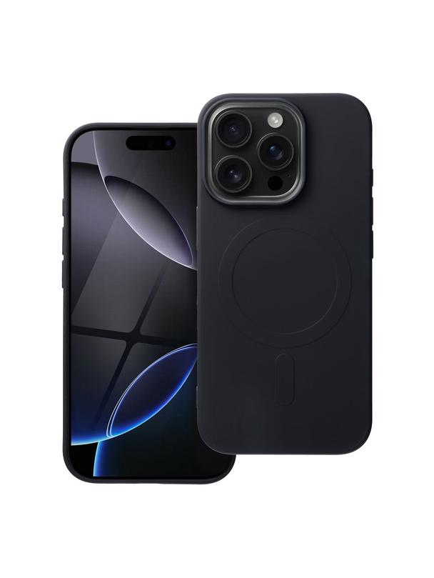 Futerał SILICONE MAG COVER (big hole) kompatybilny z MagSafe do IPHONE 16 Pro czarny