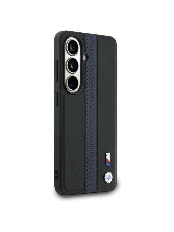 BMW futerał do SAMSUNG S26 kompatybilny z MagSafe BMHMS26S25PCPSKB (Perforated Stripe Logo) niebieski