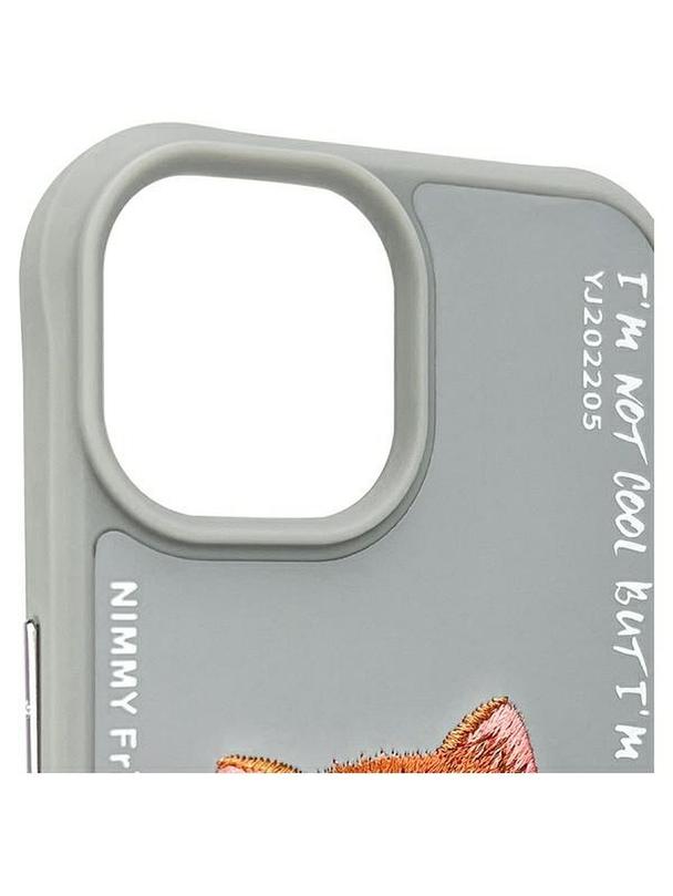 NIMMY futerał GLASSES COOL CAT do IPHONE 15 szary