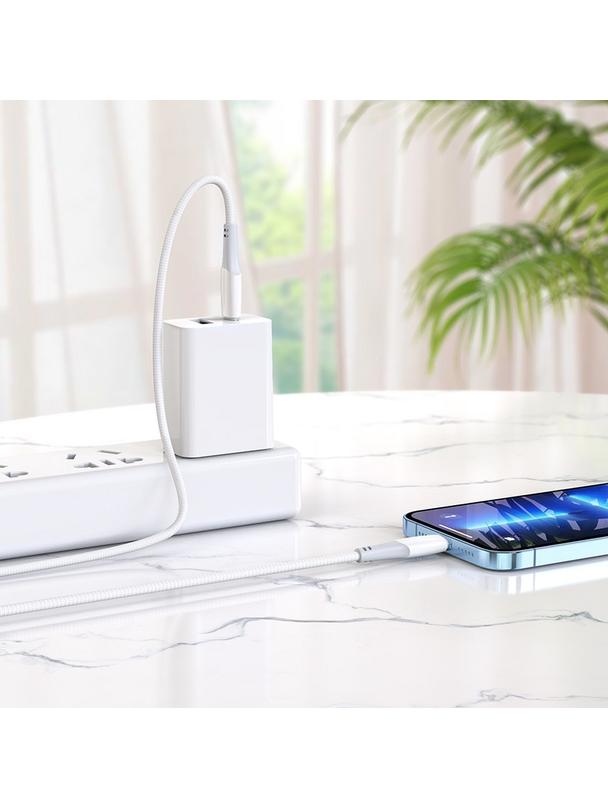 Kabel USB C do Lightning Hoco PD 3A 20W 1 m X70 biały