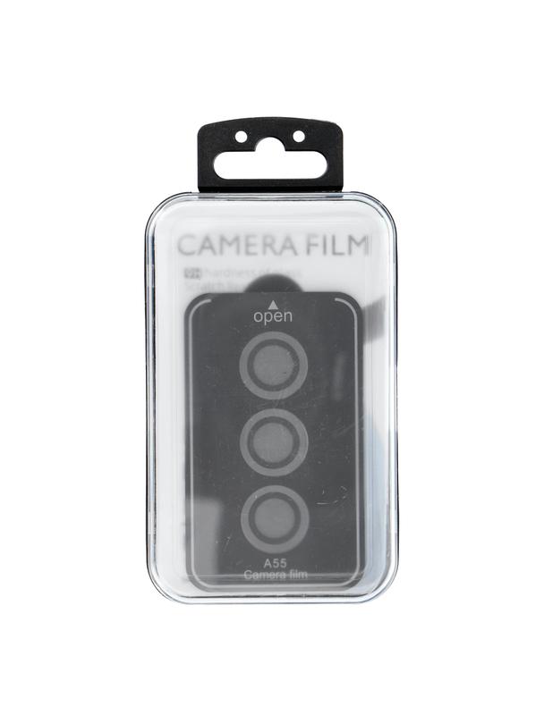 Osłona aparatu PROTECTOR 9H + aplikator do SAMSUNG A55 czarna