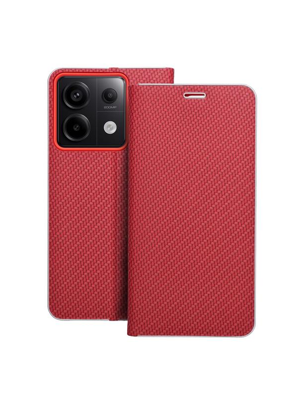 Kabura LUNA Book Carbon do XIAOMI Redmi Note 13 Pro 5G czerwony