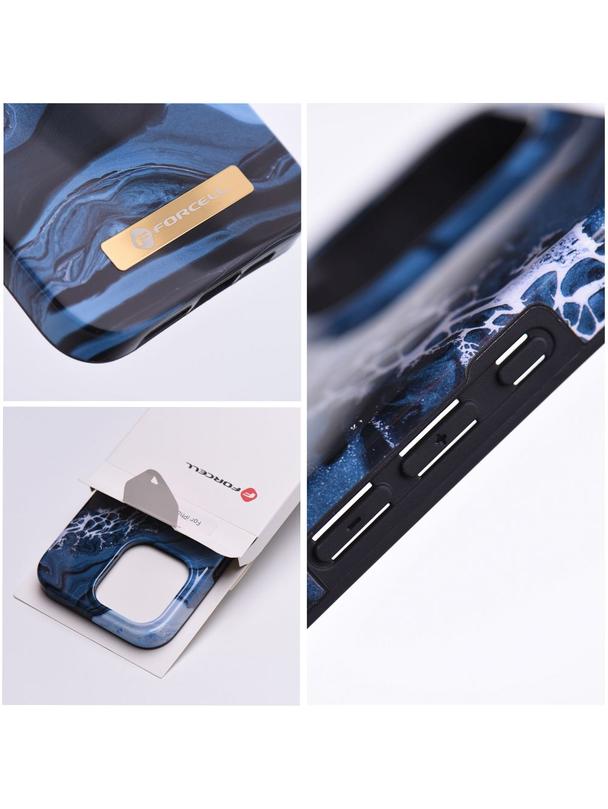 Etui na iPhone 14 Forcell F-Protect Mirage zgodny z MagSafe ocean marble