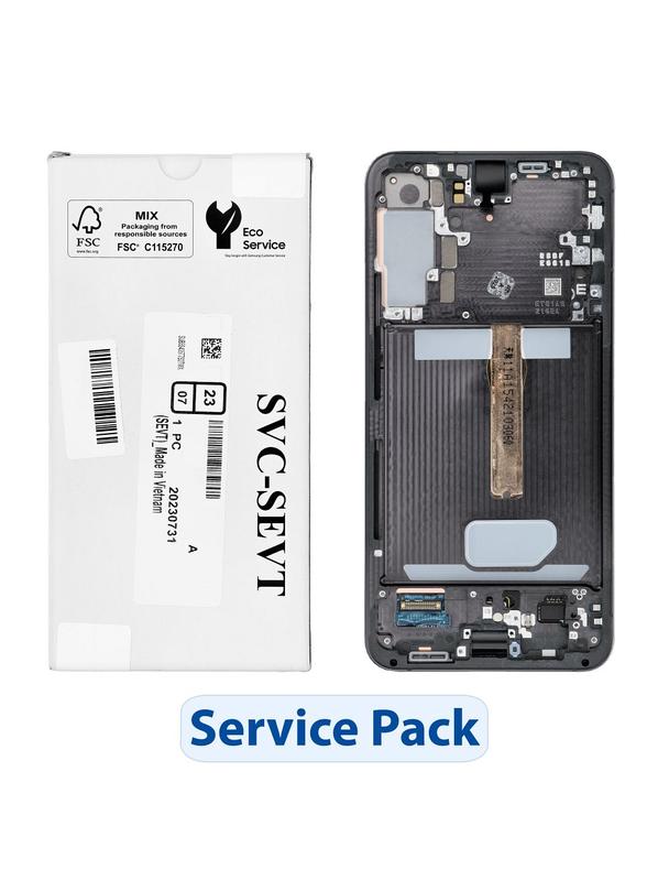 ServicePack Wyświetlacz LCD SAMSUNG S22 Plus S906 GH82-27500A Black