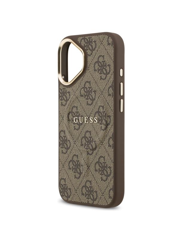 GUESS futerał do IPHONE 17 kompatybilny z MagSafe GUHMP17SP4MSEGCW (PU 4G W/ Classic) brązowy