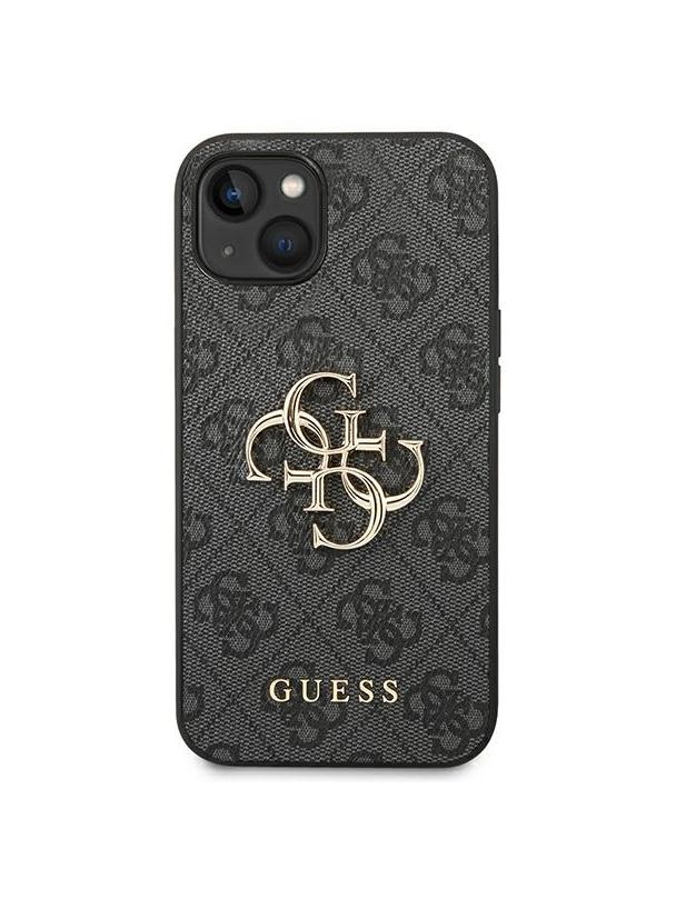 GUESS futerał do IPHONE 13 / 14 / 15 GUHCP14S4GMGGR (4G Big Metal Logo) szary