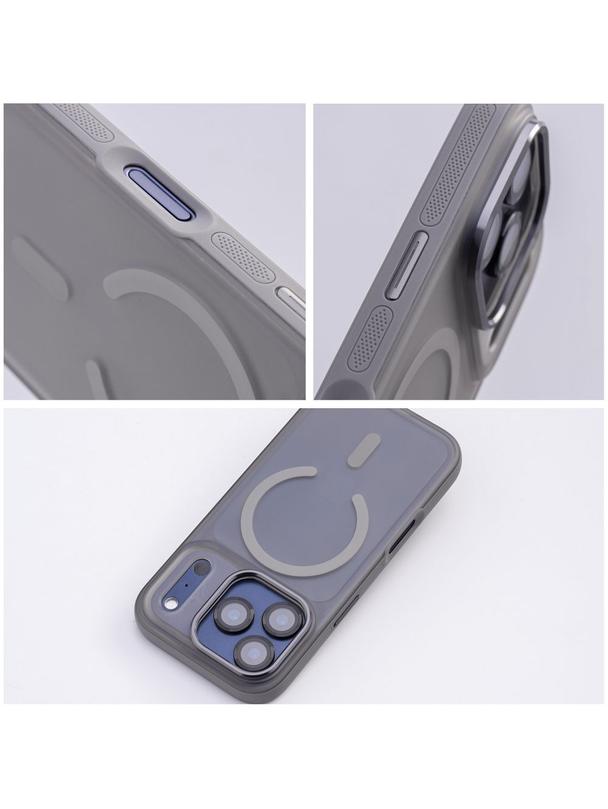 Futerał do iPhone 17 Flexline Mag Cover zgodny z MagSafe szary