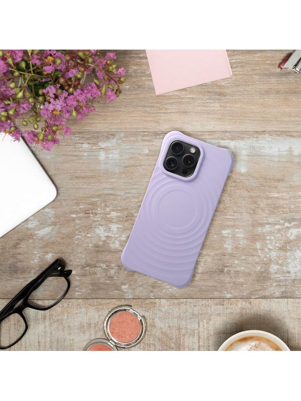 Silicone Zephyr Mag Cover kompatybilny z MagSafe do IPHONE 16 PLUS liliowy