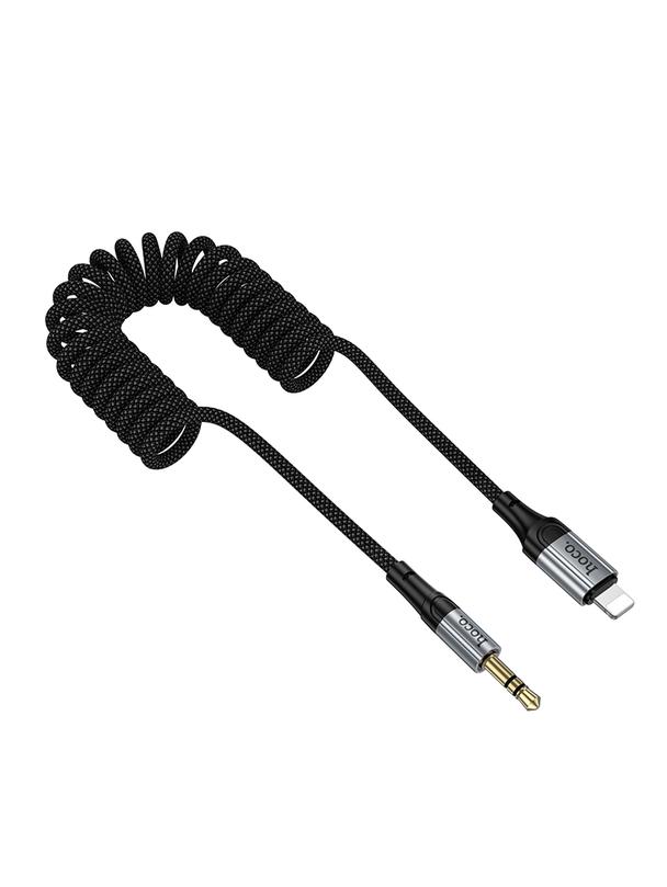 Kabel AUX Jack 3,5 mm do Lightning Hoco 1,5 m UPA33A czarny
