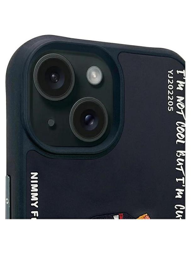 NIMMY futerał GLASSES COOL CAT do IPHONE 15 czarny