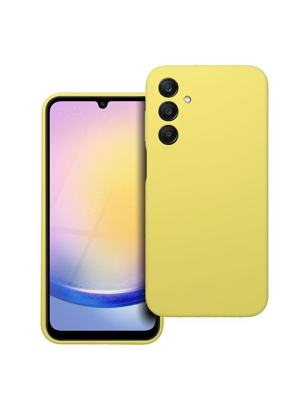 Futerał SILICONE 2mm do SAMSUNG A25 5G żółty