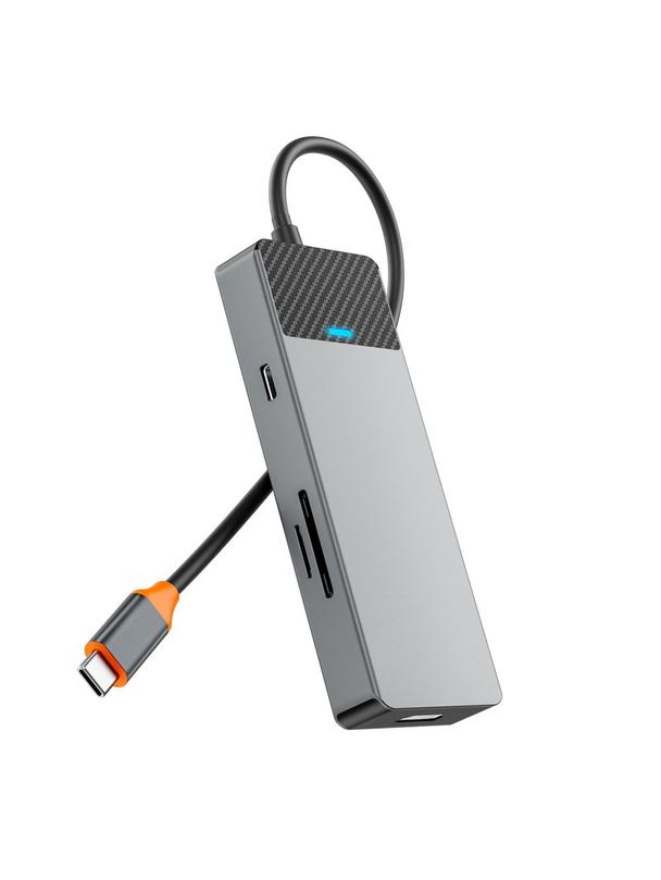 WiWU - HUB A721HD USB3.1x2+PD(100W)+USB-C(3.1)+ SD/TF(3.0)+HDMI (4K60HZ)