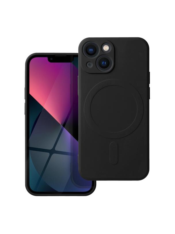 Futerał SILICONE MAG COVER kompatybilny z MagSafe do IPHONE 13 Mini czarny