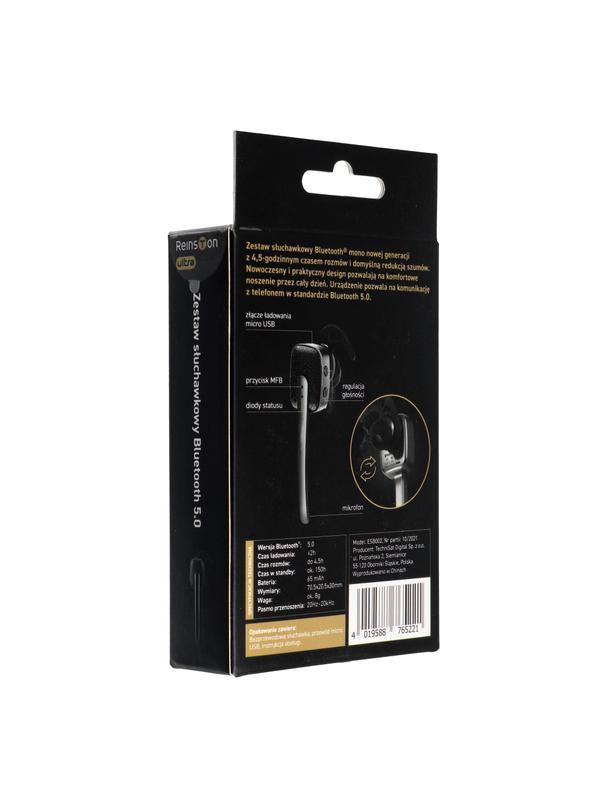 Słuchawka bezprzewodowa bluetooth MONO Reinston ESB002 czarna