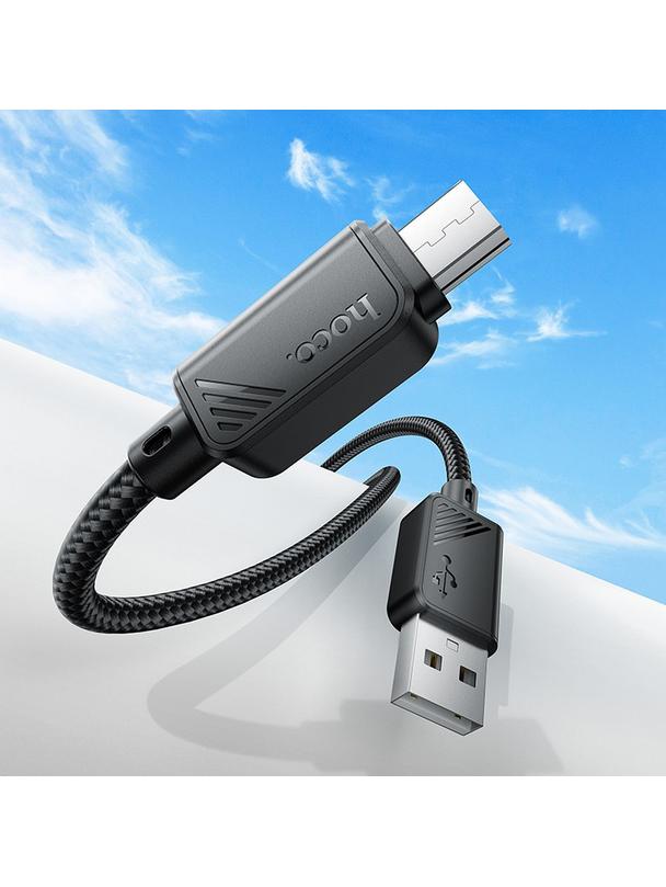 Kabel USB A do Micro USB Hoco 2,4A 1 m X113 czarny
