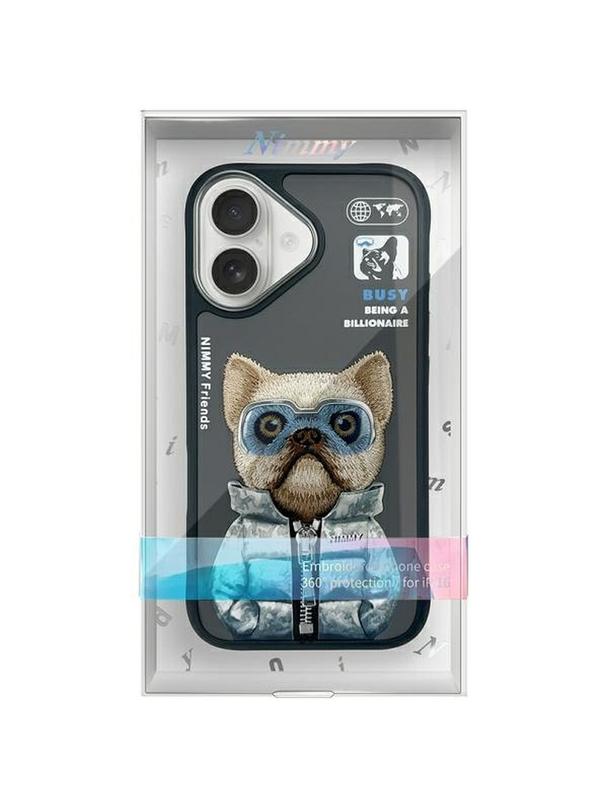 NIMMY futerał COOL&CUTE 2.0 Dog do IPHONE 16 czarny
