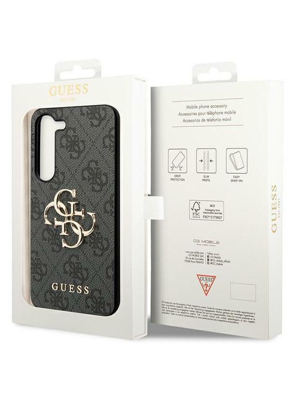 GUESS futerał do SAMSUNG S24 Plus GUHCS24M4GMGGR (Leather 4G Metal Logo) czarny