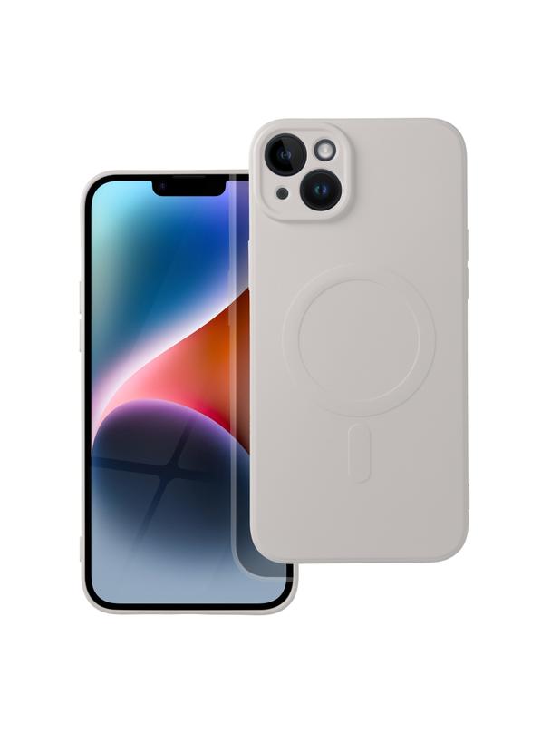 Futerał SILICONE MAG COVER kompatybilny z MagSafe do IPHONE 14 Plus biały