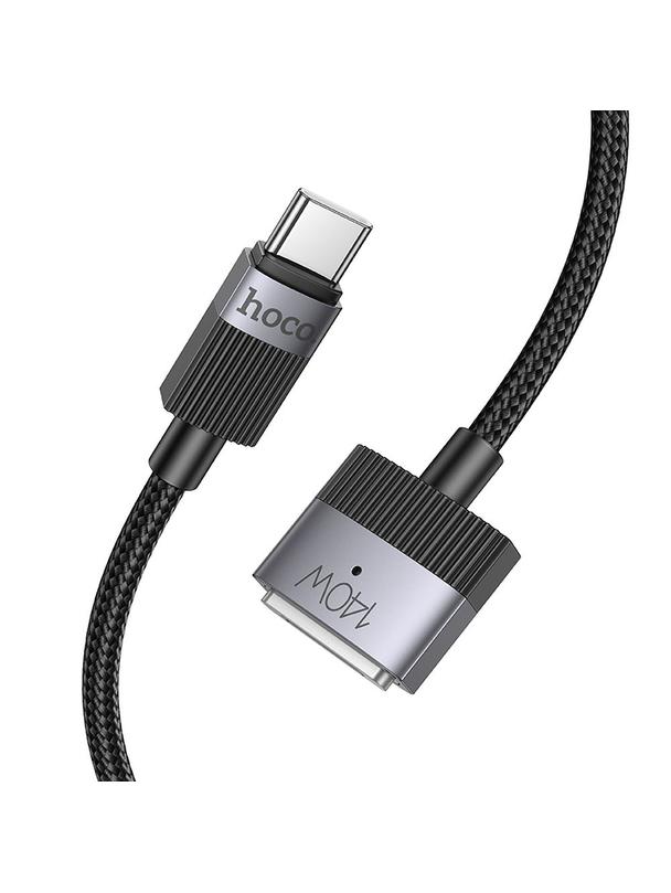 Kabel USB C do Mag3 Hoco 5A 140W magnetyczny 1,8 m U141 czarny