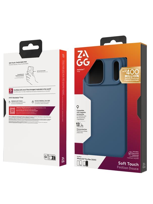 ZAGG futerał MANHATTAN SNAP kompatybilny z MagSafe do IPHONE 17 Pro Max ocean abyss