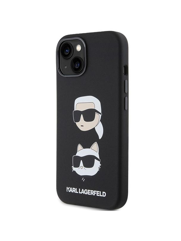 KARL LAGERFELD futerał do IPHONE 15 Plus KLHCP15MSDHKCNK (Silicone KC) czarny