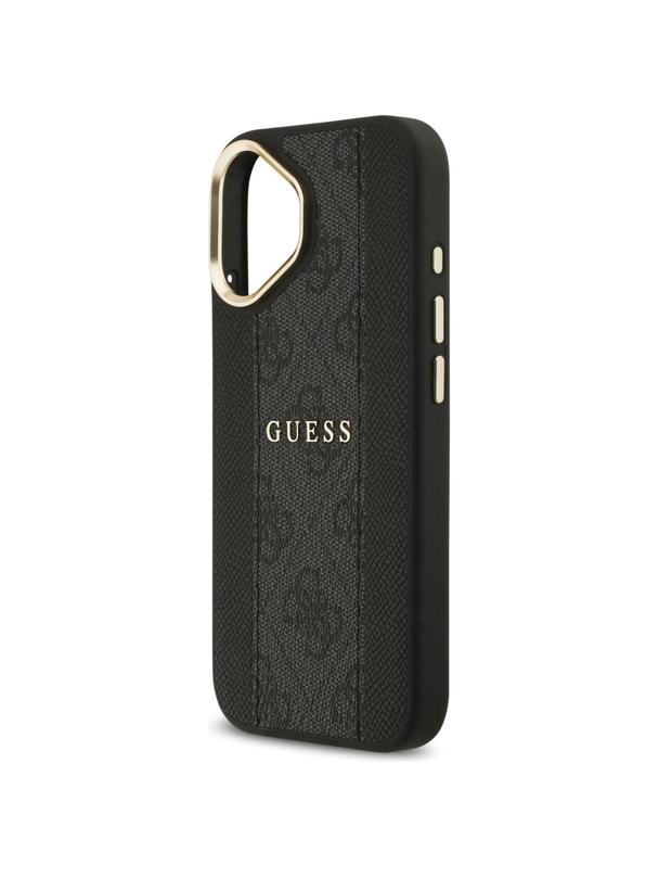 GUESS futerał do IPHONE 17 kompatybilny z MagSafe GUHMP17SPG4SEMCK (PU W/ 4G Stripe) czarny