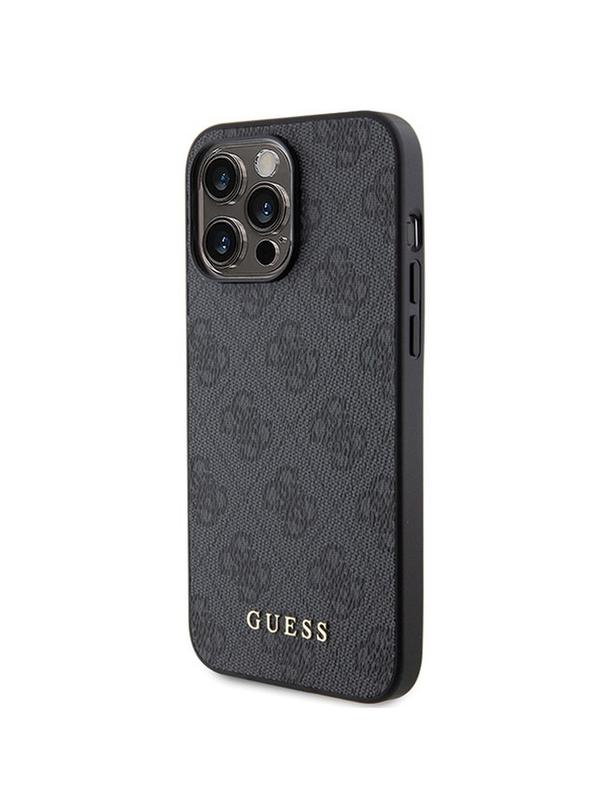 GUESS futerał do IPHONE 15 Pro Max GUHCP15XG4GFGR (4G Metal Logo) szary