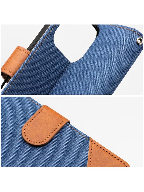 Kabura JEANS Book do IPHONE 17 niebieski