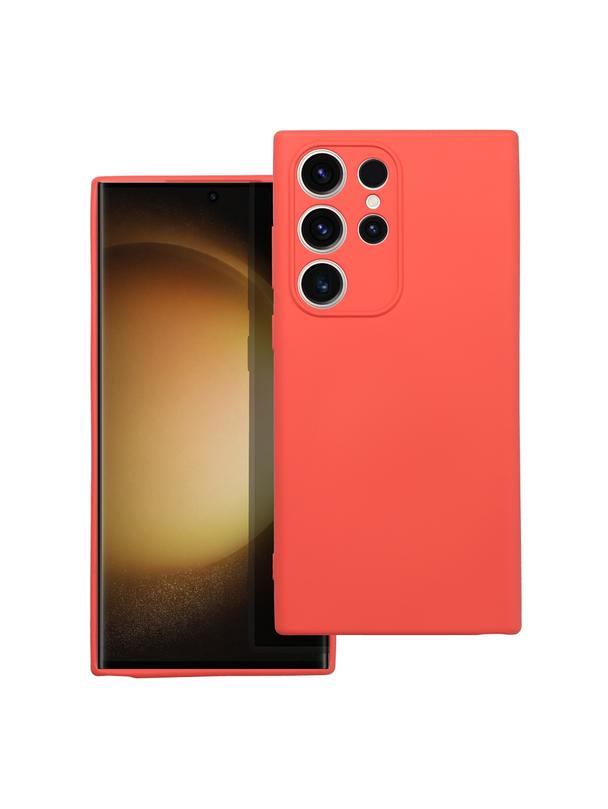 Futerał SILICONE do SAMSUNG S23 Ultra brzoskwiniowy