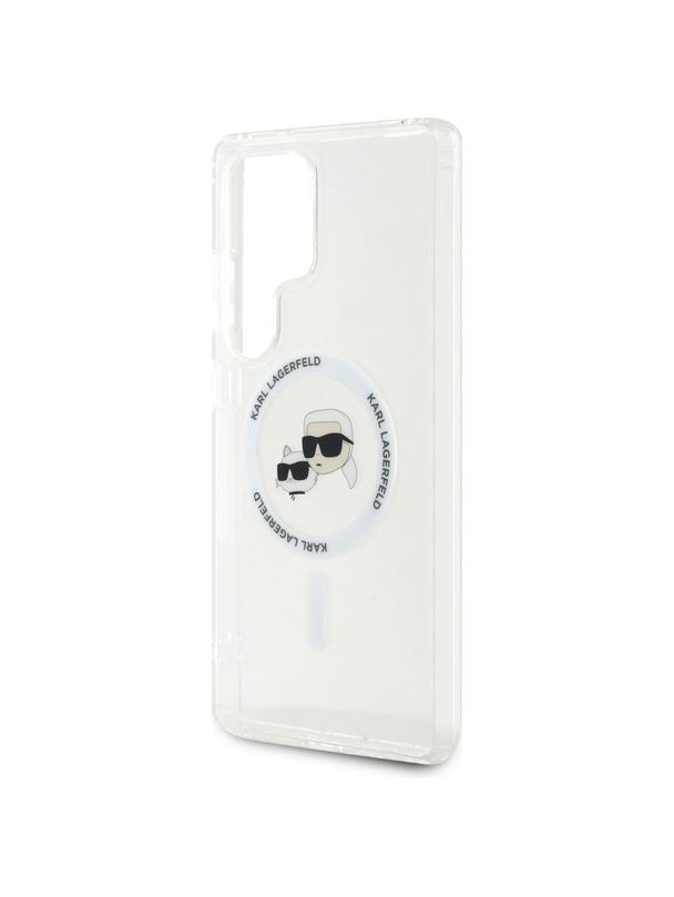 KARL LAGERFELD futerał do SAMSUNG S25 Ultra KLHMS25LHLSKCH (Magnetic IML Metal KC Heads) biały