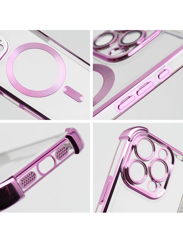 Futerał ANTISHOCK ELECTRO do IPHONE 16 Plus kompatybilny z MagSafe purpurowy