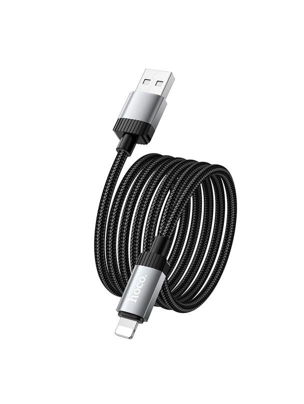 Kabel USB A do Lightning Hoco 2,4A 1 m X117 czarny