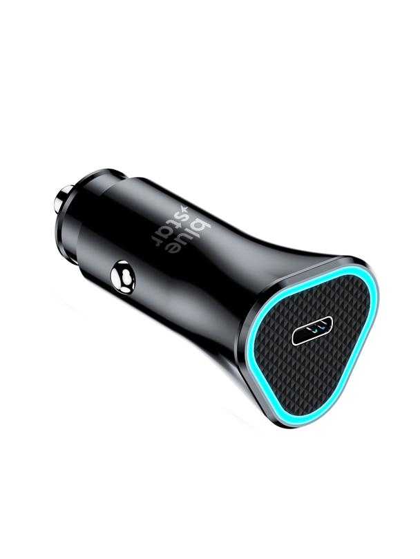 Ładowarka samochodowa Blue Star USB C QC3.0 PD AFC 3A 20W CC391-1C czarna