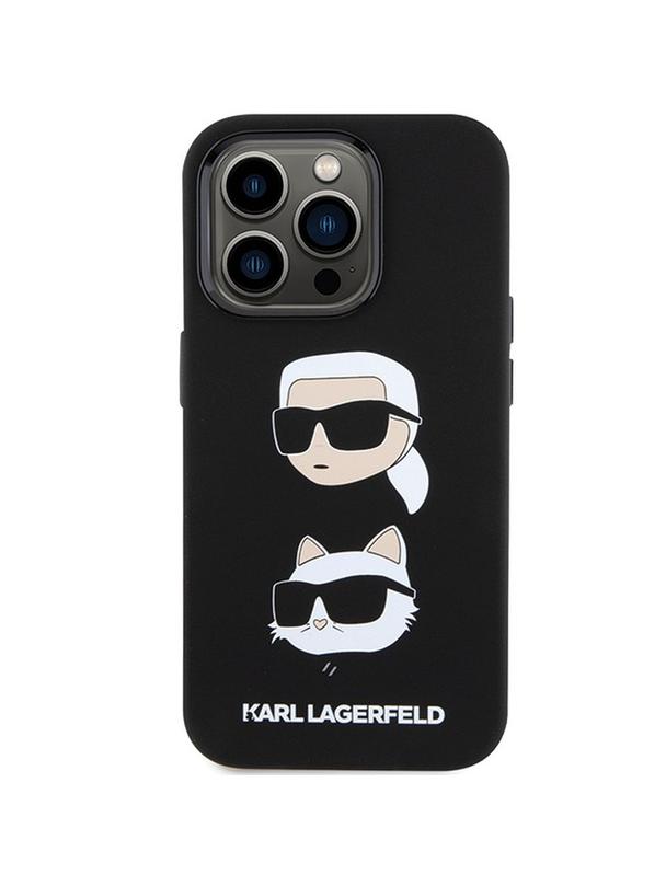 KARL LAGERFELD futerał do IPHONE 15 Pro Max KLHCP15XSDHKCNK (Silicone KC) czarny
