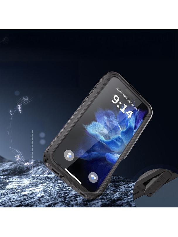 Futerał wodoodporny SHELLBOX GT kompatybilny z MagSafe do IPHONE 16 Pro Max czarny