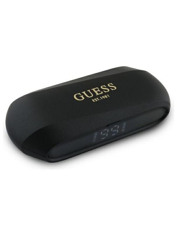 GUESS słuchawki bezprzewodowe bluetooth TWS GUTWSC2MCDSK (Elongated Metallic Classic Printed Logo) czarne