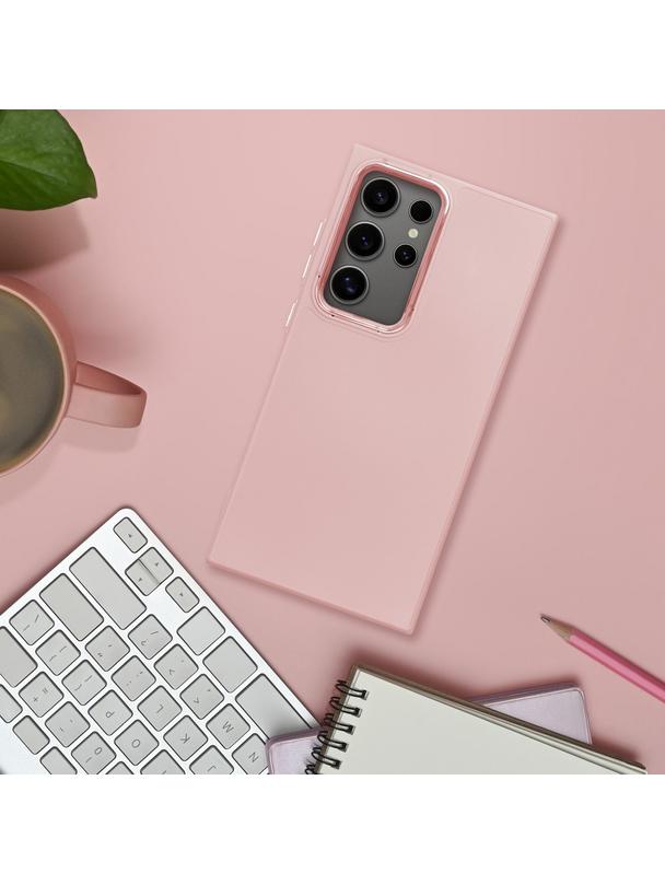 Futerał FRAME do SAMSUNG A12 / M12 pudrowy róż