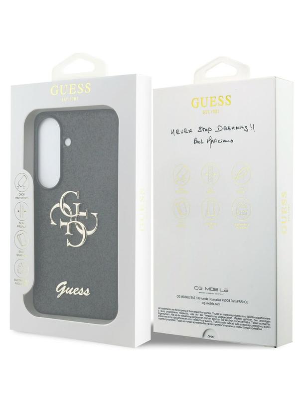 GUESS futerał do SAMSUNG S26 GUHCS26SHG4SGK (Fixed Glitter 4G Big Metal Logo) czarny